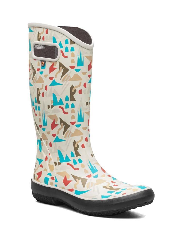 Women's Sparse Geo Rainboot | Light Gray Multi