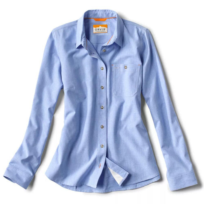 Orvis Womens Tech Chambray Long Sleeve Workshirt