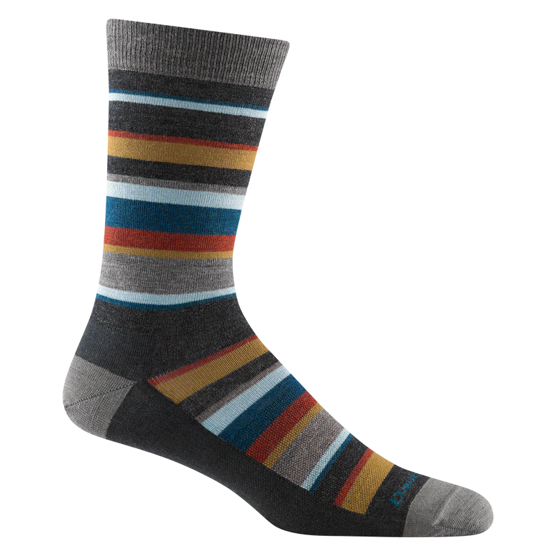 Men's Druid Crew Lightweight Lifestyle Socks | Charcoal