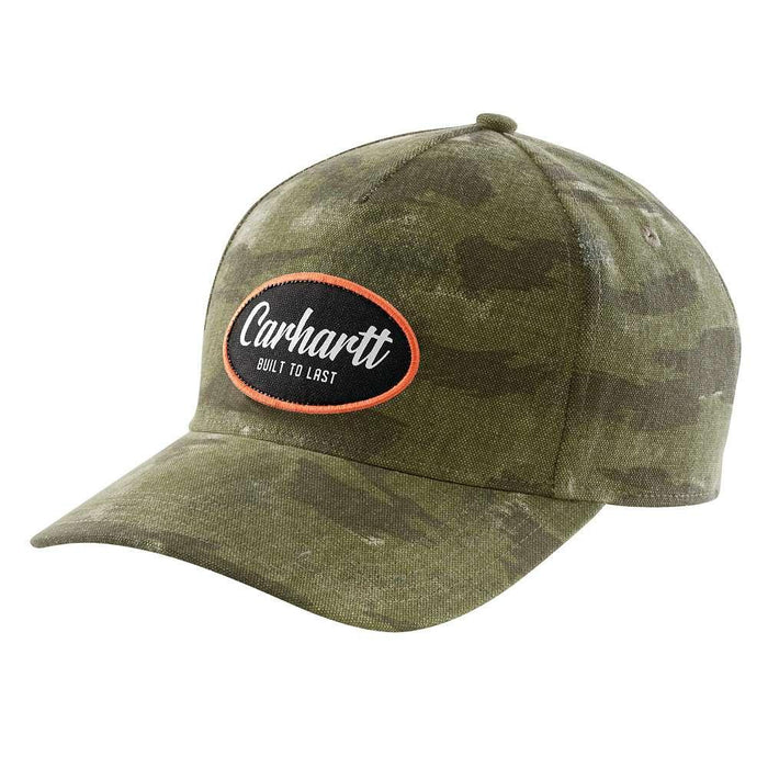 Carhartt Mens Built to Last Camo Patch Cap