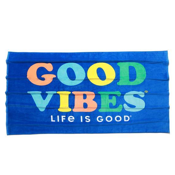 Life Is Good Berkshire Good Vibes Beach Towel