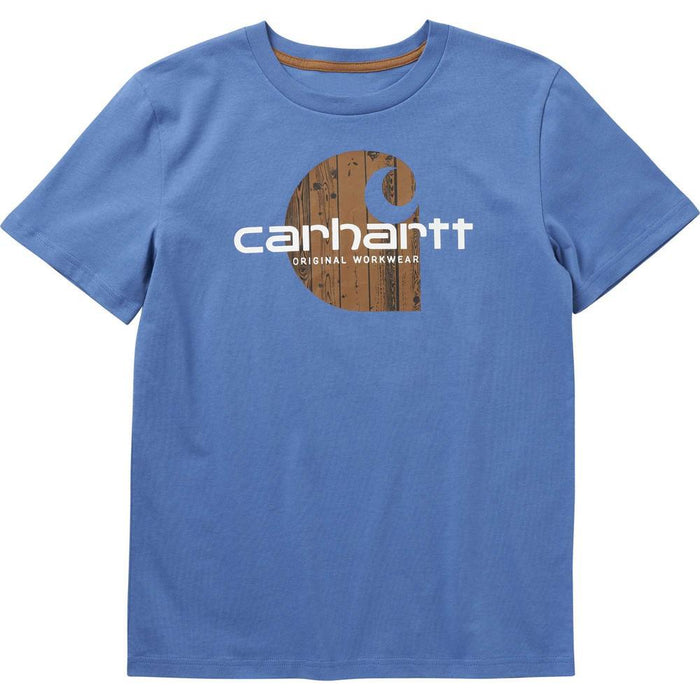 Carhartt Big Kids Short Sleeve Woodgrain C Logo Tee Shirt