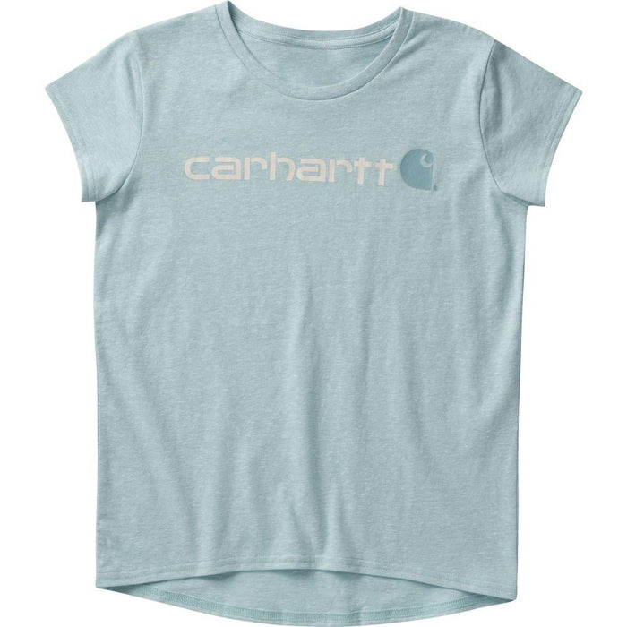 Carhartt Little Girls Crew Neck Core Logo Tee