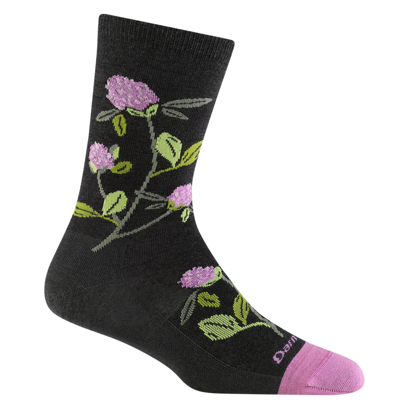 Women's Blossom Crew Lightweight Lifestyle Socks | Charcoal