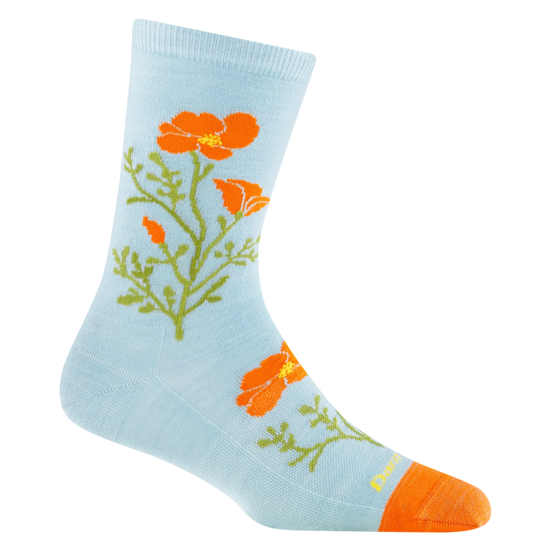 Women's Blossom Crew Lightweight Lifestyle Socks | Glacier