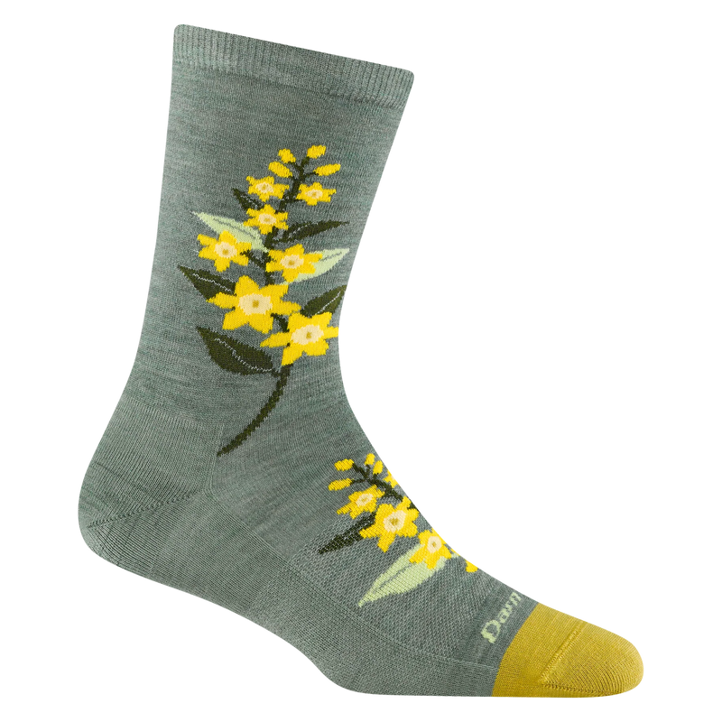 Women's Blossom Crew Lightweight Lifestyle Socks | Seafoam