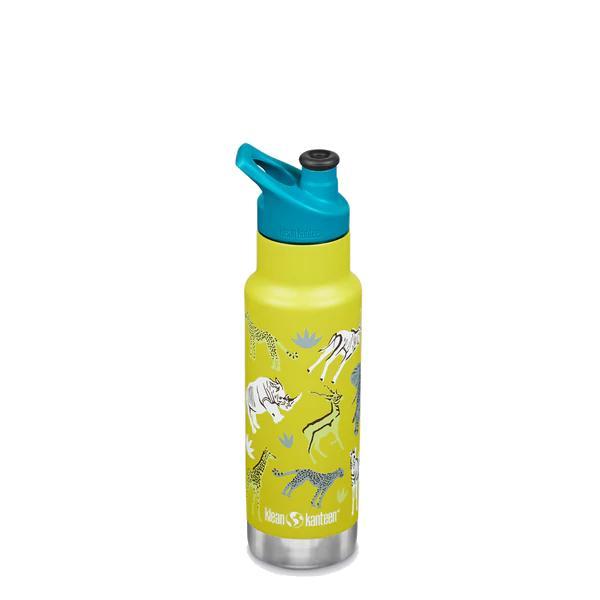 Klean Kanteen Kids Insulated Classic 12oz Bottle with Sport Cap Safari