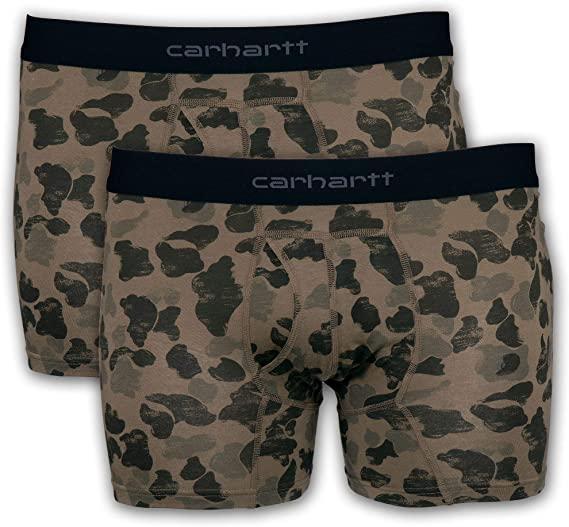 Carhartt Mens 5in Basic CottonPoly Boxer Brief 2Pack