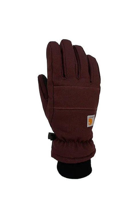 Carhartt Womens Insulated Duck Synthetic Leather Knit Cuff Glove