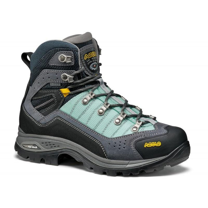 Asolo Womens Drifter 1 GV EVO Hiking Boot in Grey and Brook Green