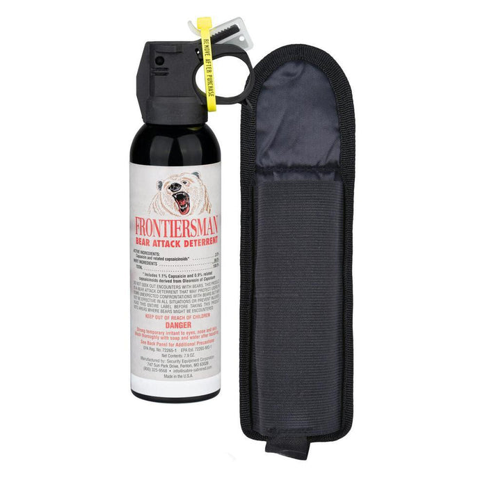 Sabre Frontiersman 7.9oz Bear Spray with Belt Holster