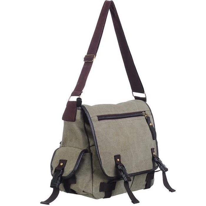 Mad Man Canvas Messenger Bag