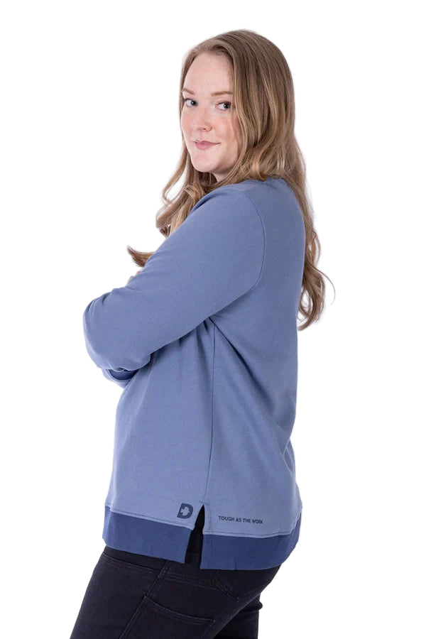 Women's GO TO™ Crew Sweatshirt | Slate Blue/Atlantic Blue