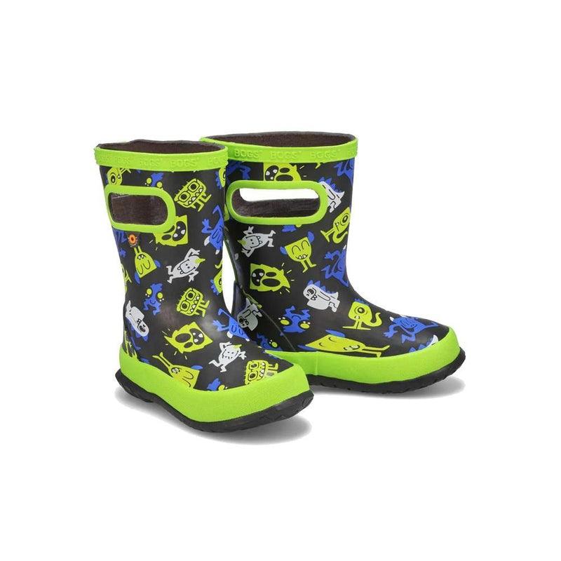 Kids' Skipper Monsters Rain Boots | Black Multi