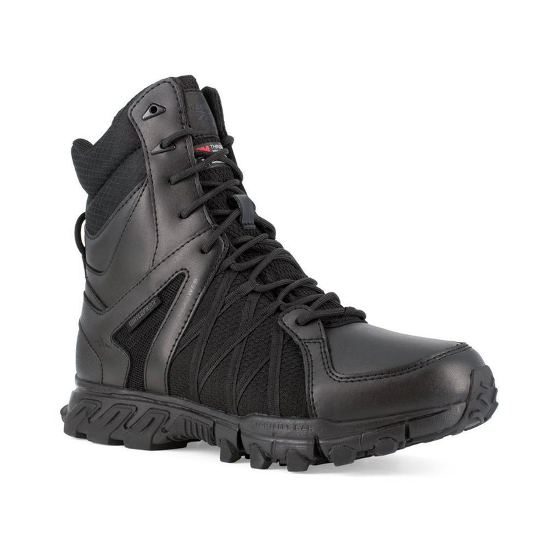 Reebok Mens 8in Trailgrip Tactical Waterproof Insulated Side Zip Boot