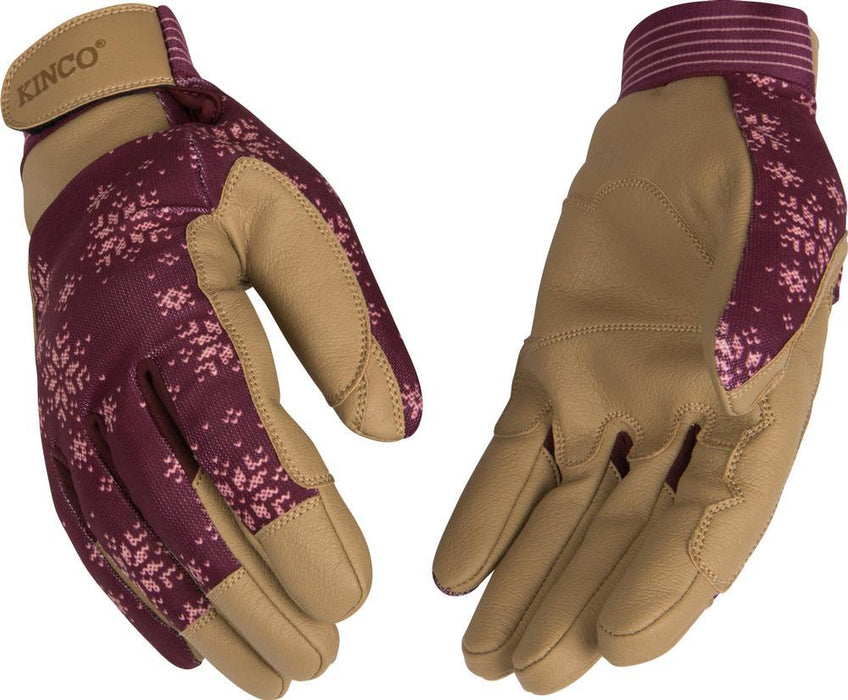 Kinco Womens KincoPro Lined Synthetic Glove with Pull Strap