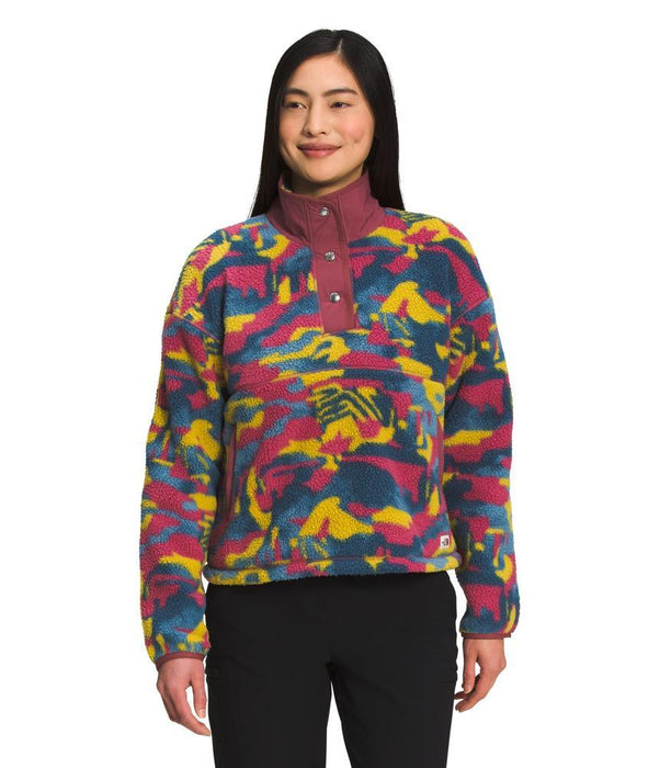 The North Face Womens Printed Cragmont Fleece QuarterSnap Pullover