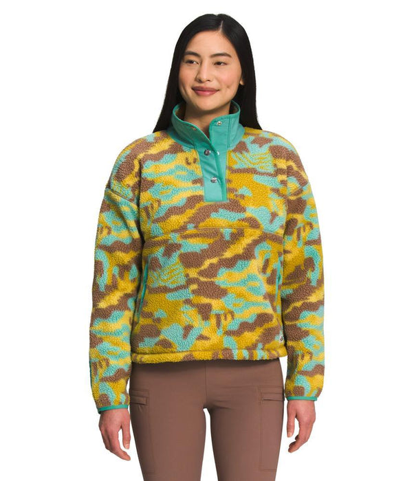 The North Face Womens Printed Cragmont Fleece QuarterSnap Pullover