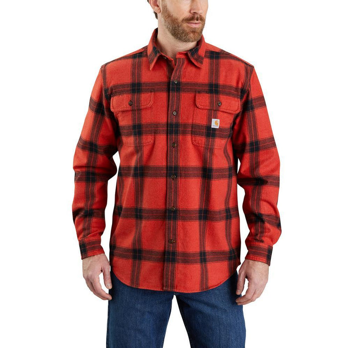 Carhartt Mens Heavyweight Flannel Plaid Shirt