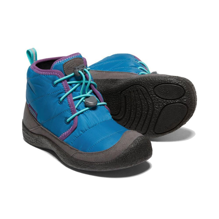 Keen Big Kids Howser 2 Waterproof Chukka Boot in Mykonos Blue