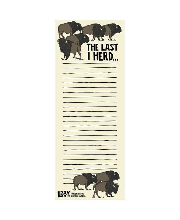 Lazy One Last I Herd Notepad