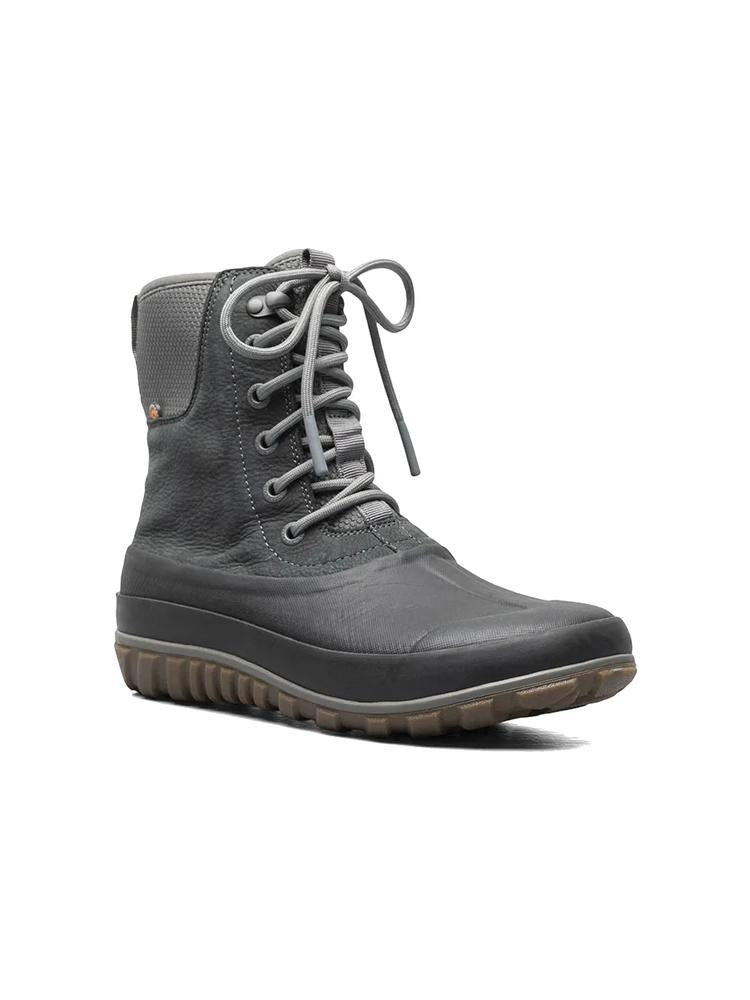 Women's Classic Casual Tall Lace Leather Boots