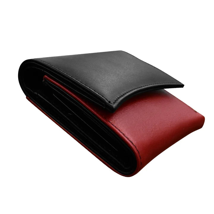 Two Tone Pocket Wallet | Black/Red