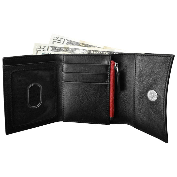 Two Tone Pocket Wallet | Black/Red
