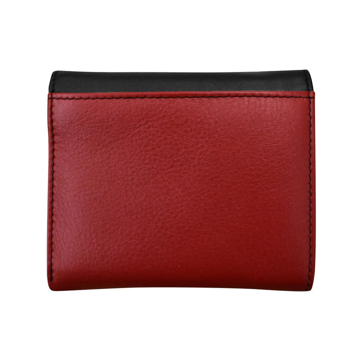Two Tone Pocket Wallet | Black/Red