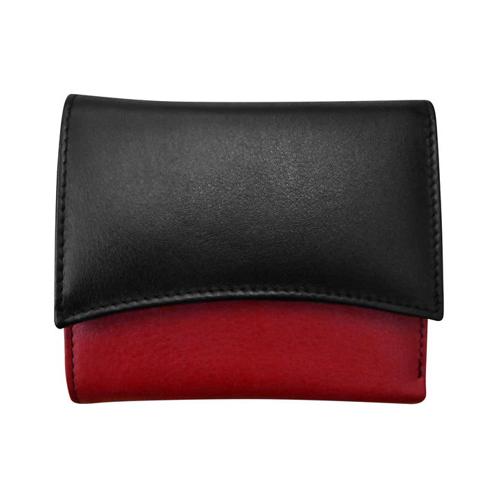 Two Tone Pocket Wallet | Black/Red