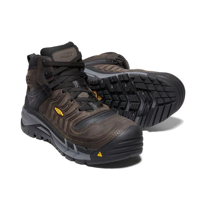 Men's Kansas City Mid Waterproof Carbon Toe Work Boot | Coffee Bean/Black