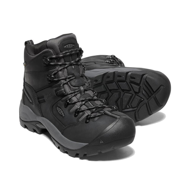 Men's 6" Pittsburgh Energy Waterproof Carbon Toe Work Boots | Black