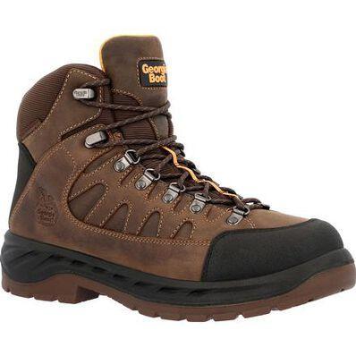 Men's Soft Toe Waterproof Hiker Work Boots | Brown