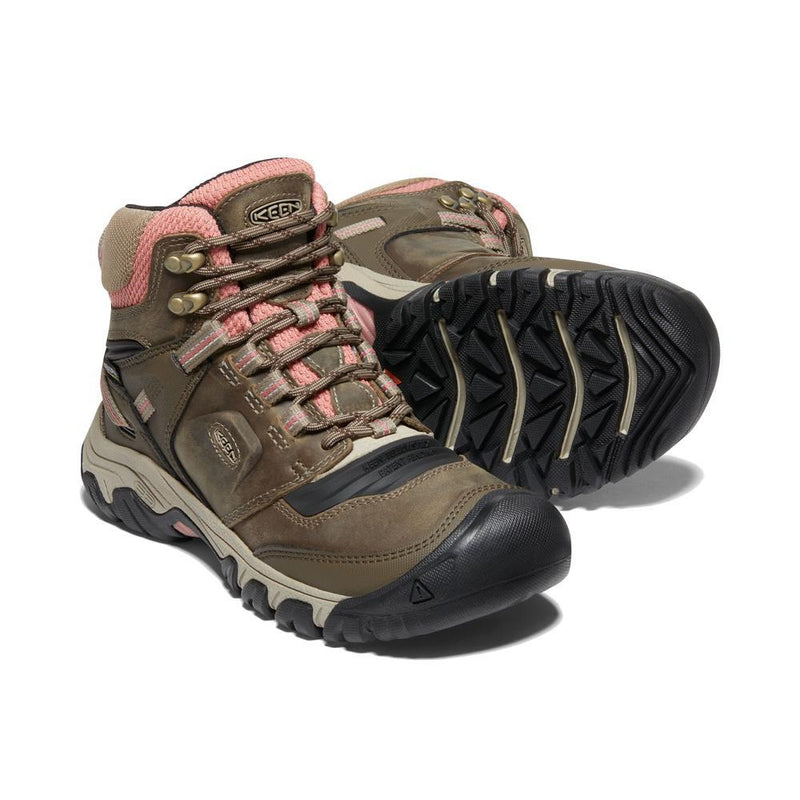 Women's Ridge Flex Mid Waterproof Hiking Boots | Timberwolf/Brick Dust