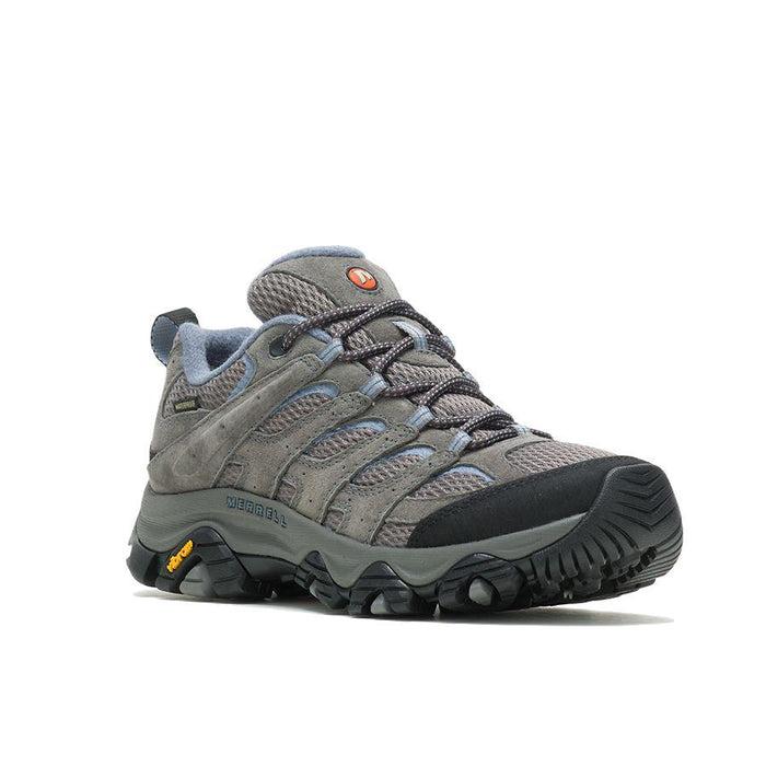 Merrell Womens Moab 3 Waterproof Hiking Shoe Wide Width in Granite