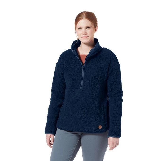 Royal Robbins Womens Urbanesque Half Zip Sherpa Pullover