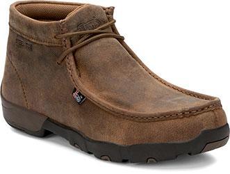 Men's Cappie 4" Steel Toe Moc Toe Chukka Work Boots | Brown
