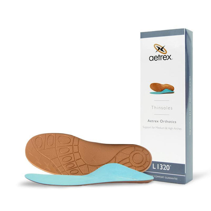 Aetrex Thinsoles Orthotics Posted Heel and Neutral Forefoot