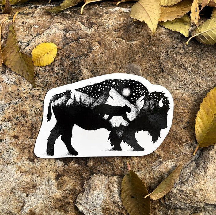 Sticker Art The Bison Sticker