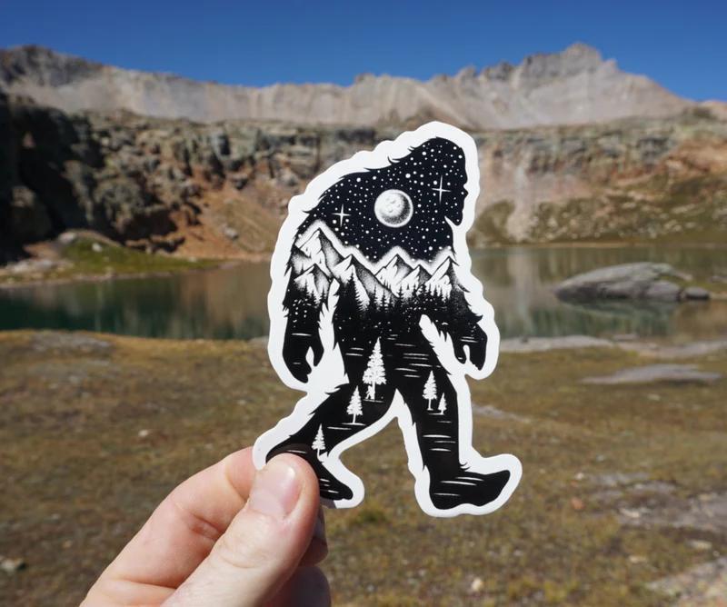 Sticker Art Sasquatch Sticker