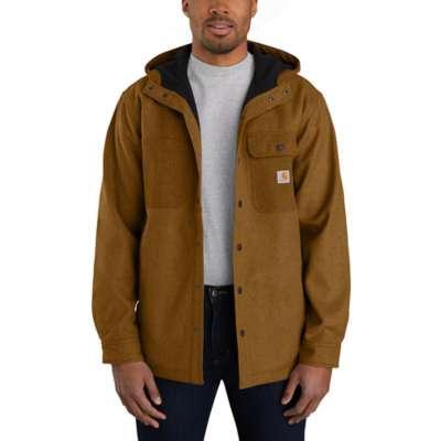 Carhartt Men's Rain Defender Relaxed Fit Heavyweight Hooded Shirt Jac