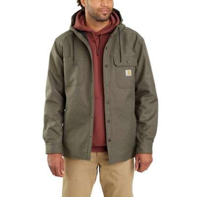 Carhartt Men's Rain Defender Relaxed Fit Heavyweight Hooded Shirt Jac