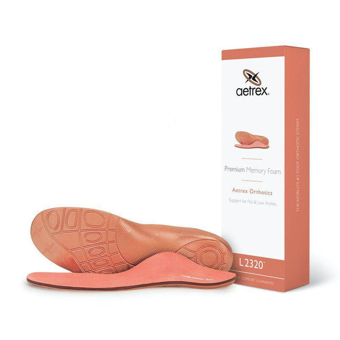 Aetrex Womens Premium Memory Foam Posted Heel Neutral Forefoot Orthotics