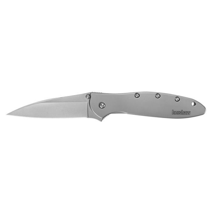 Kershaw Leek Folding Knife Silver Handle