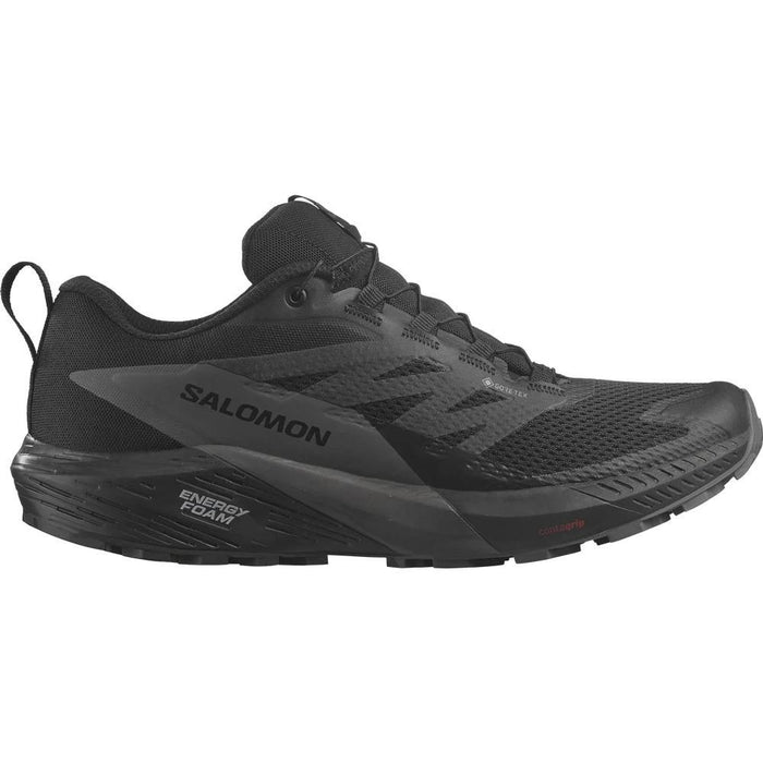 Salomon Mens Sense Ride 5 GoreTex Trail Running Shoe in Black