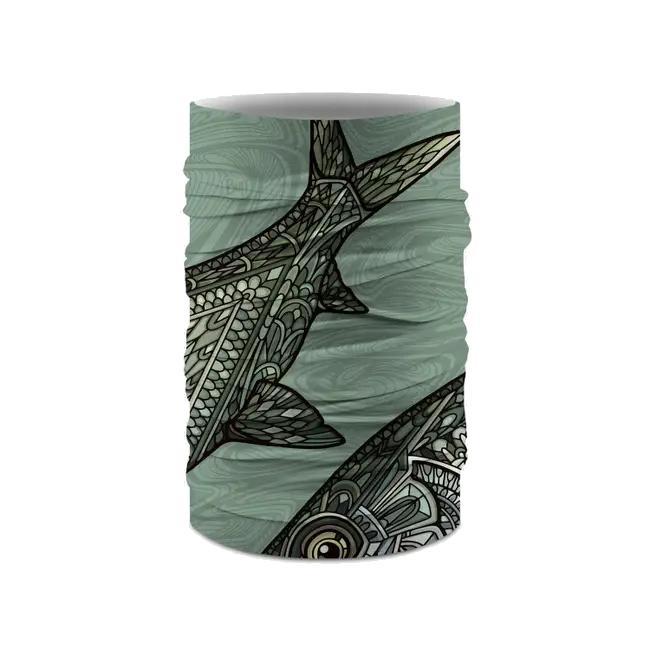 Buff Coolnet UV Neckwear Andrea Larko Bonefish Sage