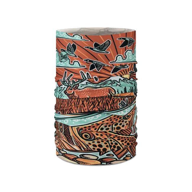 Buff Coolnet UV Neckwear Casey Underwood Trout Scape