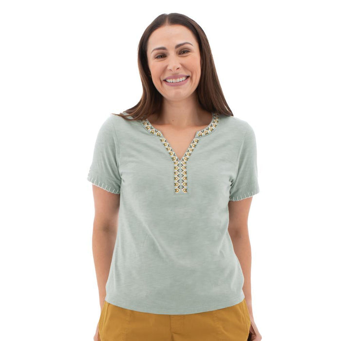 Aventura Womens Kateri Short Sleeve Top