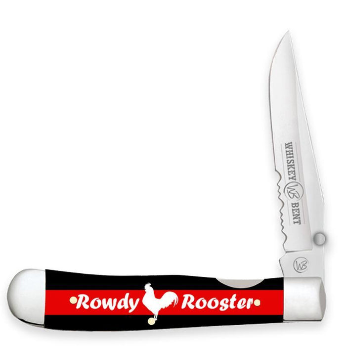 Whiskey Bent Knives Rowdy Rooster Locking Trapper Knife