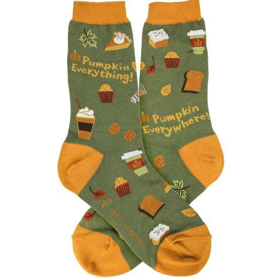 Foot Traffic Womens Pumpkin Everything Socks